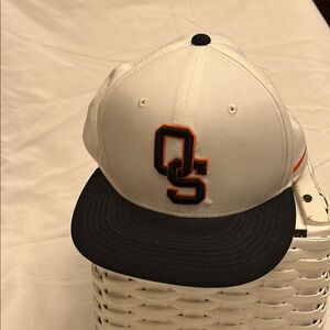 Nike True (one size) White and Black Baseball (Oklahoma State) Cap